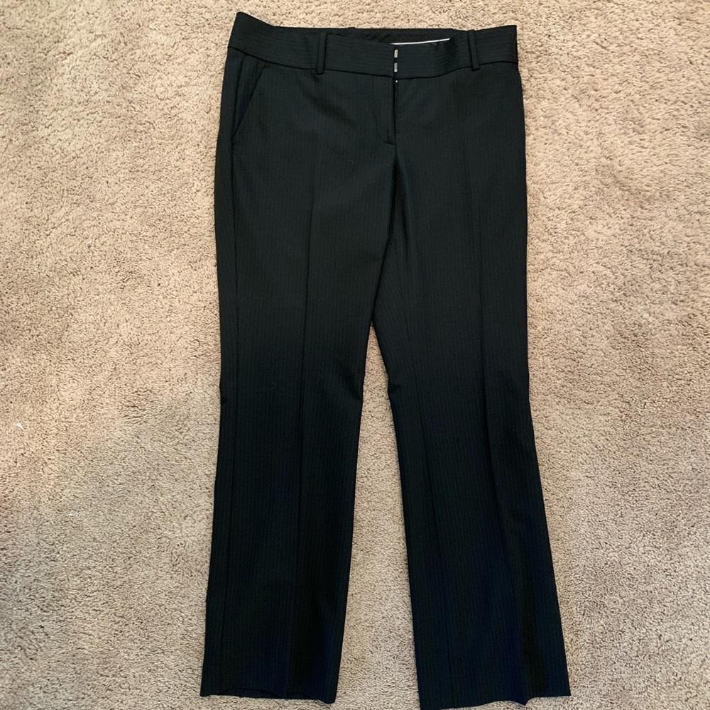 Ann Taylor Black Pinstripe Pants